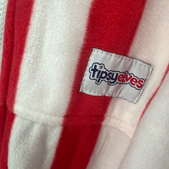 Tipsy Elves Sz M USA Hooded Patriotic American Flag Jumpsuit NWOT - Picture 5 of 6